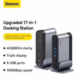 Baseus 17-in-1 Usb-c Hub Dual 4k Hdmi