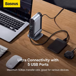Baseus 17-in-1 Usb-c Hub Dual 4k Hdmi