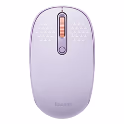Baseus Mouse Bluetooth Wireless Computer 1600DPI Silent Mouse with 2.4GHz USB Nano Receiver for PC MacBook Tablet Laptop - Pu ...