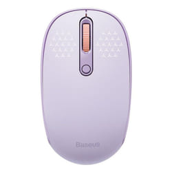 Baseus Mouse Bluetooth Wireless Computer 1600DPI Silent Mouse with 2.4GHz USB Nano Receiver for PC MacBook Tablet Laptop - Purple