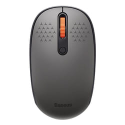 Baseus Mouse Bluetooth Wireless Computer 1600DPI Silent Mouse with 2.4GHz USB Nano Receiver for PC MacBook Tablet Laptop - Gray