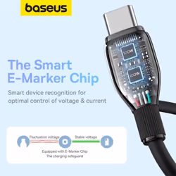 Baseus Pudding Series Fast Charging Cable Type-C to Type-C 100W - 2m, Black