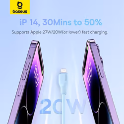Baseus Pudding Series Fast Charging Cable Type-C to iP 20W for iPhone - purple, 1.2m