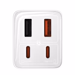 Baseus GAN6 65W ADPTR + 100W C KBL-BYZ mobile device charger PDA, Tablet, Telephone White AC Auto