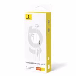Baseus ENCOK HZ11 3.5MM MİKROFONLU KULAKLIK-BEYAZ headphones/headset Wired In-ear Calls/Music/Sport/Everyday White