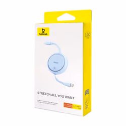 Baseus FREE2DRAW MİNİ RETRACTABLE CHARGİNG CABLE TYPE-C TO TYPE-C 100W 1M GALAXY BLUE USB cable USB 3.2 Gen 2 (3.1 Gen 2) USB C 2 x USB C - Additional view 4