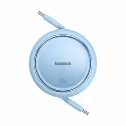 Baseus FREE2DRAW MİNİ RETRACTABLE CHARGİNG CABLE TYPE-C TO TYPE-C 100W 1M GALAXY BLUE USB cable USB 3.2 Gen 2 (3.1 Gen 2) USB C 2 x USB C - Additional view 5