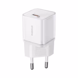 Baseus GaN5S Fast Charger 30W  Type-C Charger for iPhone Xiaomi Samsung - White