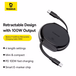 100w Series Free 2 Draw Fast Charging Cable - Purple
