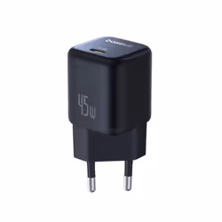 Baseus PicoGo GaN 45W Fast Charger, Type C Charger, Mini Portable Ultra Fast Charger for iPhone Xiaomi Samsung Tablet - black
