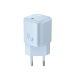 Baseus PicoGo GaN 45W Fast Charger, Type C Charger, Mini Portable Ultra Fast Charger for iPhone Xiaomi Samsung Tablet - blue