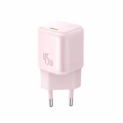 Baseus PicoGo GaN 45W Fast Charger, Type C Charger, Mini Portable Ultra Fast Charger for iPhone Xiaomi Samsung Tablet - pink