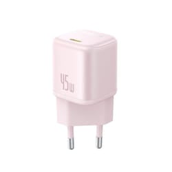 Baseus PicoGo GaN 45W Fast Charger, Type C Charger, Mini Portable Ultra Fast Charger for iPhone Xiaomi Samsung Tablet - pink