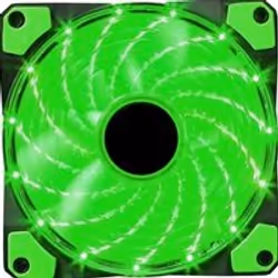 Marvo FN-10 GREEN computer cooling system Computer case Fan 12 cm Black, Green