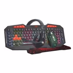 Marvo CM375-UK keyboard Mouse included Gaming USB QWERTY UK English Black