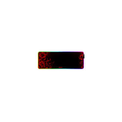 Marvo MG011 Gaming Mouse Pad with 4-port USB Hub and 11 RGB Effects, XL 800x300x4mm, USB Connection, Soft Microfiber Surface for speed and control with Non-Slip Rubber Base and Stitched Edges, Black
