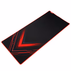 Marvo G48 Gaming Mouse Pad, X-Large 900x400x3mm, Soft Microfiber Surface for speed and control with Non-Slip Rubber Base and Stitched Edges, Black and Red Black, Red - Additional view 2