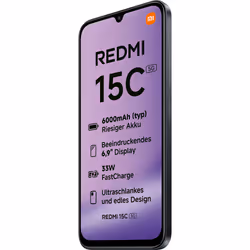 Xiaomi Redmi 15C 17.5 cm (6.9") 5G USB Type-C 4 GB 128 GB 6000 mAh Black - Additional view 4