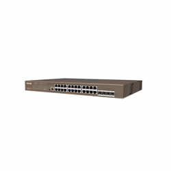 Tenda TEG5328P-24-410W Managed L3 Gigabit Ethernet (10/100/1000) Power over Ethernet (PoE) 1U Grey