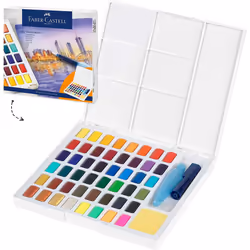 Faber-Castell FC169748 Watercolour Paints, Multi, 48