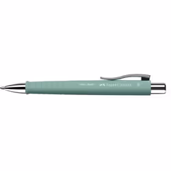 Faber-Castell 241165, Clip, Clip-on retractable ballpoint pen, Refillable, Blue, 1 pc(s), Extra Bold