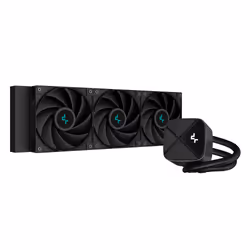 DeepCool LS720S Zero Dark, All-in-one liquid cooler, 12 cm, Black