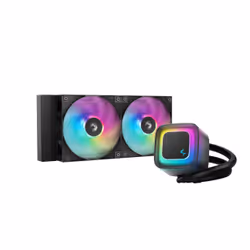 DeepCool LE240 V2, All-in-one liquid cooler, 12 cm, Black