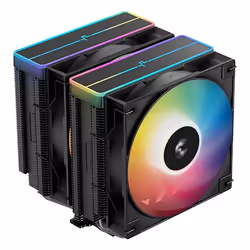 DeepCool AG620 BK ARGB V2, Air cooler, 12 cm, Black