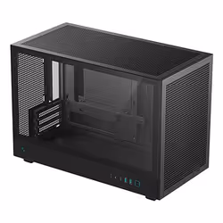 DeepCool CH260, Micro Tower, PC, Black, micro ATX, Mini-ATX, Mini-ITX, Acrylonitrile butadiene styrene (ABS), SPCC, Tempered ...