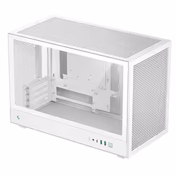 DeepCool CH260, Micro Tower, PC, White, micro ATX, Mini-ATX, Mini-ITX, Acrylonitrile butadiene styrene (ABS), SPCC, Tempered ...
