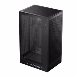 DeepCool CH270 Digital, Mini Tower, PC, Black, micro ATX, Mini-ITX, Acrylonitrile butadiene styrene (ABS), SPCC, Tempered gla ...