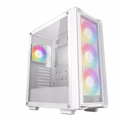 DeepCool CC560 MESH V2 WH, Midi Tower, PC, White, ATX, micro ATX, Mini-ITX, Acrylonitrile butadiene styrene (ABS), SPCC, Temp ...