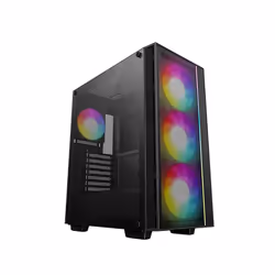 DeepCool MATREXX 55 MESH V4 C, Midi Tower, PC, Black, ATX, micro ATX, Mini-ITX, ABS synthetics, SPCC, Gaming