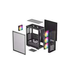 DeepCool MATREXX 55 MESH V4 C Midi Tower Black - Additional view 4