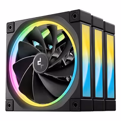 DeepCool FL12R-3 IN 1, Fan, 12 cm, 500 RPM, 2150 RPM, 93.45 m³/h, Black