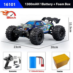 4x4 Remote Control Car 16101PRO/16102PRO Brushless 4WD 70KM/H 2.4G RC Car Electric High Speed Off-Road Drift Toys for Chi - as the picture, 16101 blue