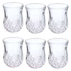 Set of 6 Shot Glasses Vodka Liquor Shooter Drink Bar Glassware 50ml