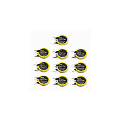 10X EEMB Battery with Solder Tabs Non-Rechargeable Tabbed 3V CR2032 Lithium Batteries UL Certified (CR2032-PCN2)