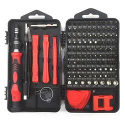 115 in 1 Precision Screwdrivers Set DIY Repair Tools Kit for iPhone, Laptop, PC, Watch, Glasses and Other Electronics - red