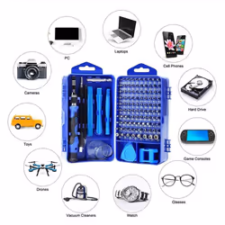 115 in 1 Precision Screwdrivers Set DIY Repair Tools Kit for iPhone, Laptop, PC, Watch, Glasses and Other Electronics - red