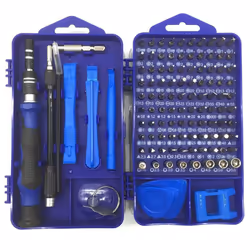 115 in 1 Precision Screwdrivers Set DIY Repair Tools Kit for iPhone, Laptop, PC, Watch, Glasses and Other Electronics - blue