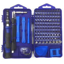 115 in 1 Precision Screwdrivers Set DIY Repair Tools Kit for iPhone, Laptop, PC, Watch, Glasses and Other Electronics - blue