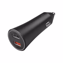 Xiaomi Mi 37W Dual-Port Car Charger, Auto, Cigar lighter, 9 V, Black