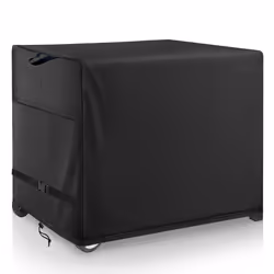 WNANAN Outdoor Prep Table Cover - Heavy Duty Waterproof Cover for Outdoor Stainless Steel Table Black