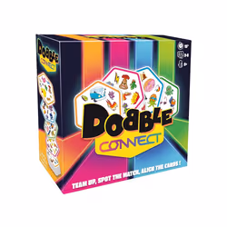 Asmodee | Dobble Connect | Quick Reaction Card Game | Ages 8+ | 2-8 Players | 20 Minutes Playing Time