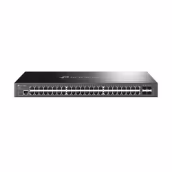 TP-Link Omada 48-Port Gigabit L2+ Managed Switch with 4 SFP Slots, Managed, L2+, Gigabit Ethernet (10/100/1000), Rack mountin ...