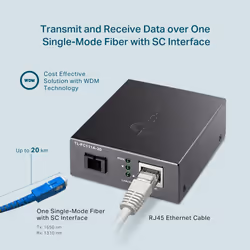TP-Link 10/100 Mbps WDM Media Converter - Additional view 5