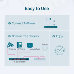 TP-Link 10-Port Gigabit Easy Smart Switch with 8-Port PoE+ - Additional view 7