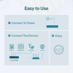 TP-Link 5-Port Gigabit Easy Smart PoE Switch with 4-Port PoE+ - Additional view 7