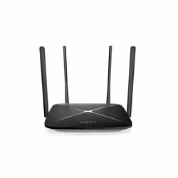 Mercusys AC1200 Wireless Dual Band Gigabit Router, Wi-Fi 5 (802.11ac), Dual-band (2.4 GHz / 5 GHz), Ethernet LAN, Black, Tabl ...
